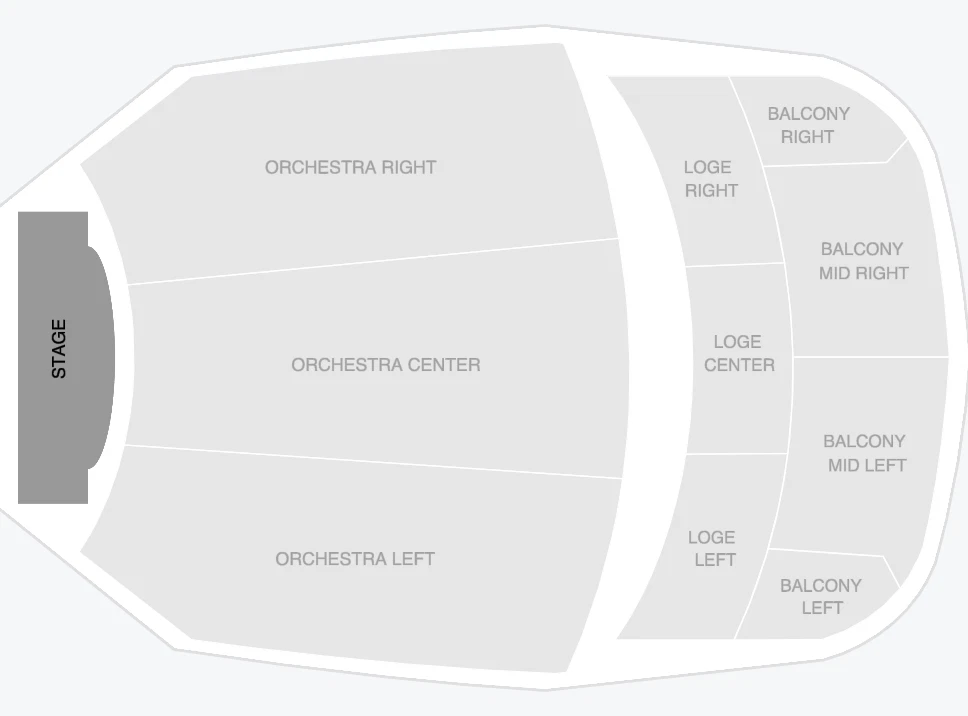 Seating chart: Wilshire Ebell Theatre