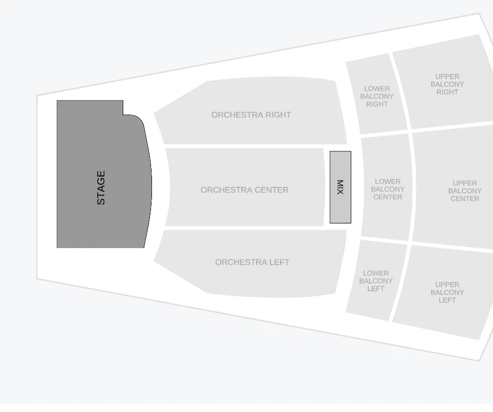 Seating chart: The United Theater on Broadway (Formerly The Theatre at Ace Hotel)