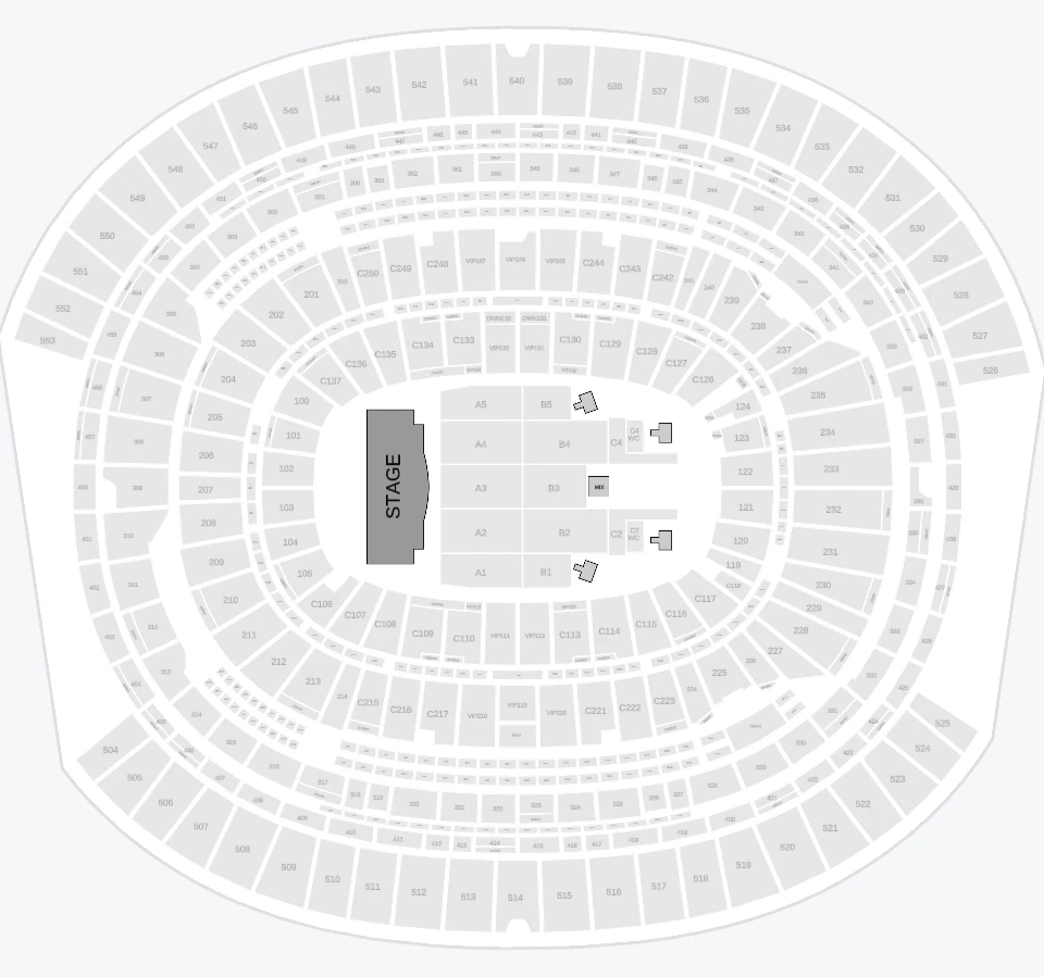 Seating chart: SoFi Stadium