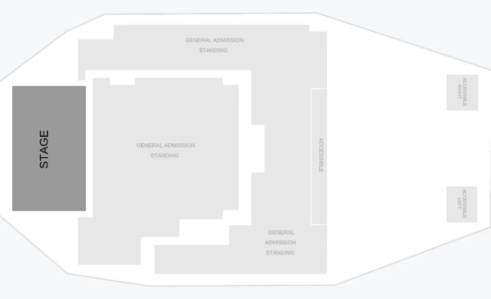 Seating chart: Music Hall at House of Blues Anaheim - Complex