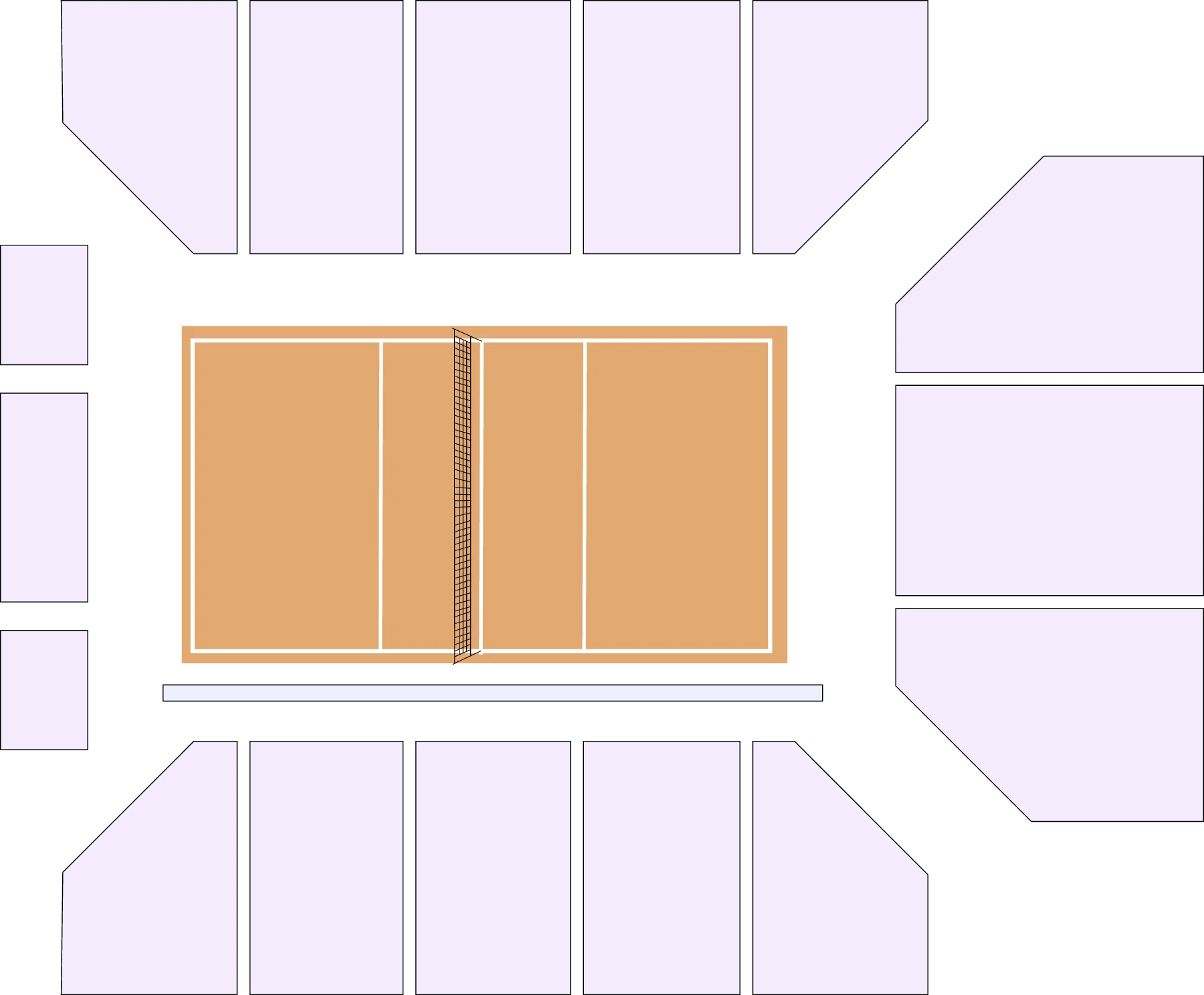 Seating chart: Walter Pyramid