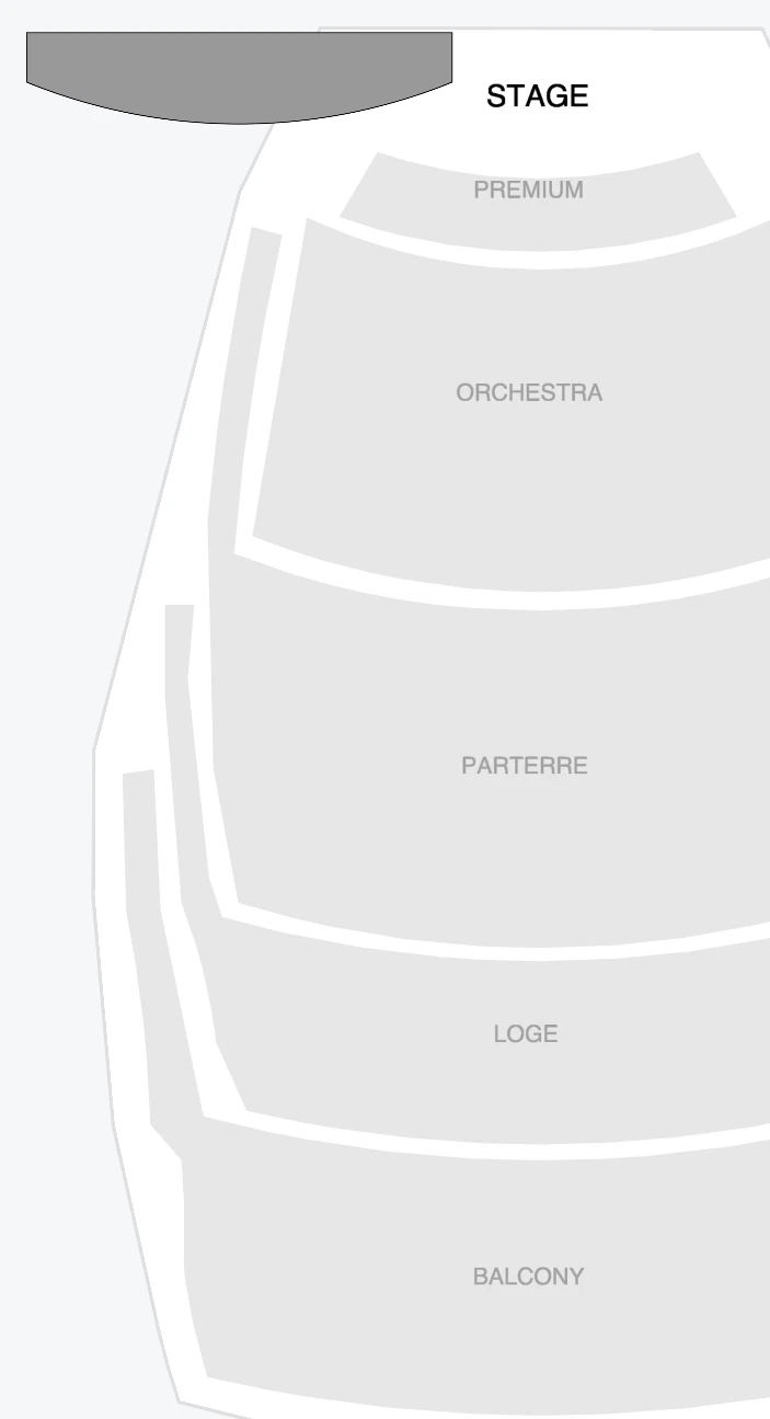 Seating chart: Younes and Soraya Nazarian Center for the Performing Arts