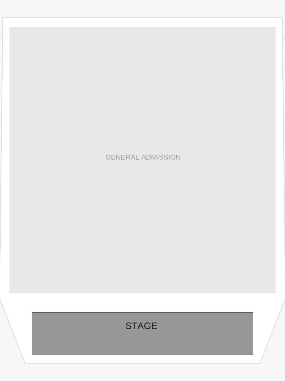 Seating chart: TBA Los Angeles