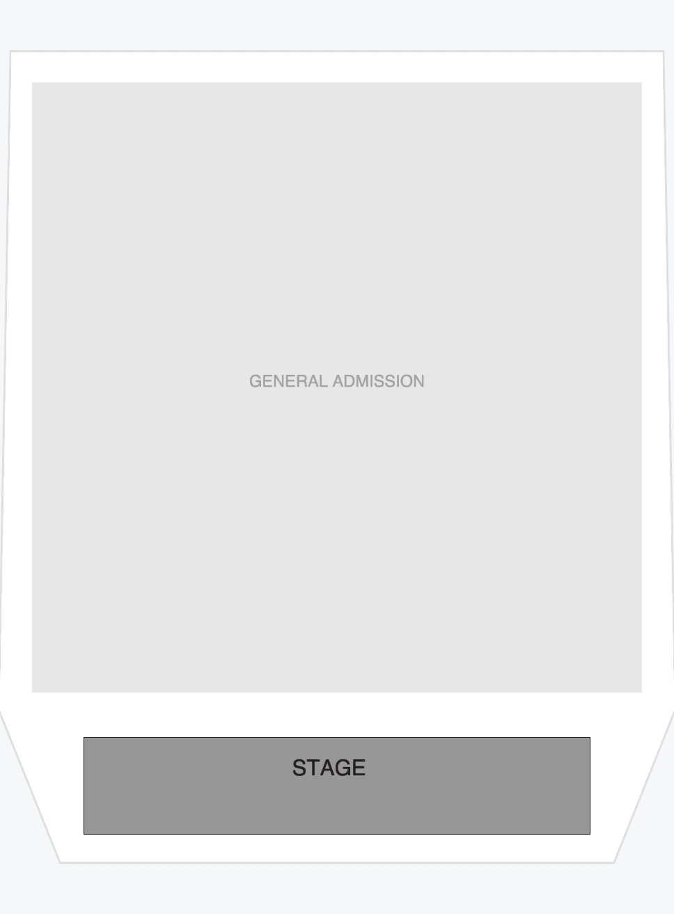 Seating chart: Teragram Ballroom