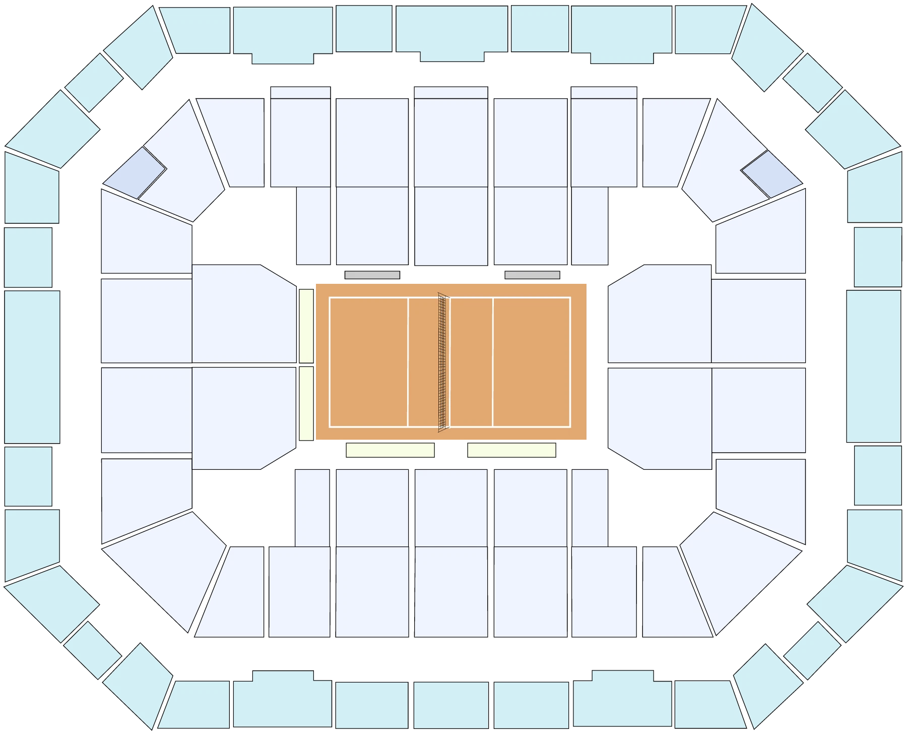 Seating chart: Pauley Pavilion