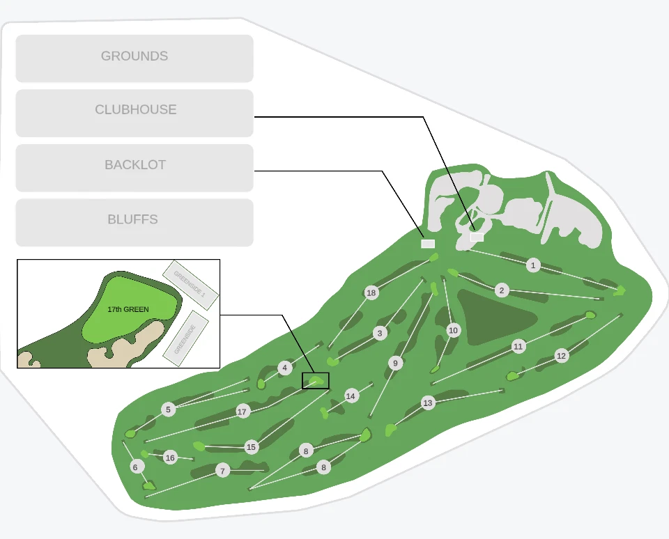 Seating chart: The Riviera Country Club