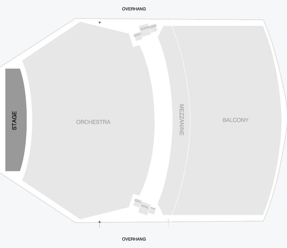 Seating chart: Orpheum Theatre Los Angeles