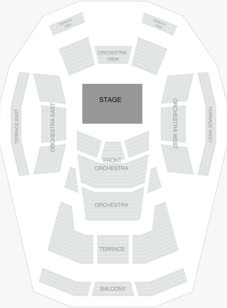 Seating chart: Walt Disney Concert Hall