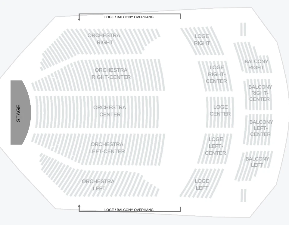 Seating chart: Pasadena Civic Auditorium