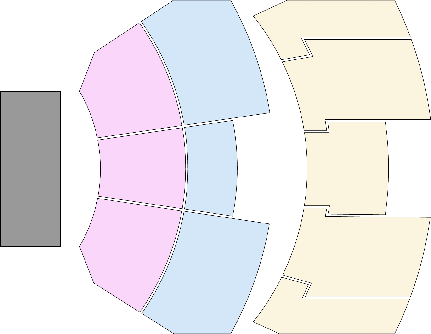 Seating chart: Palace Theatre Hollywood